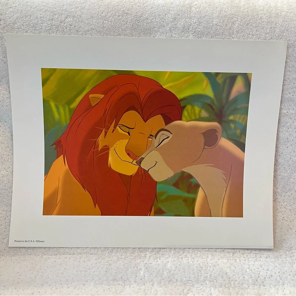 Disney Store The Lion King Special Edition 2 Lithograph Prints Plus Folder